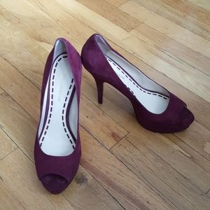 Wine colored Enzo Angiolini heels